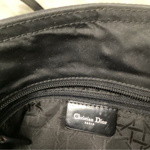 Christian Dior Malice black nylon shoulder bag with beads and silver hardware - Picture 8 of 16